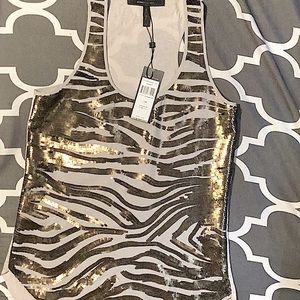 BCBG LIGHTSTONE SEQUENCE TANK TOP BCBGMAXAZRIA
